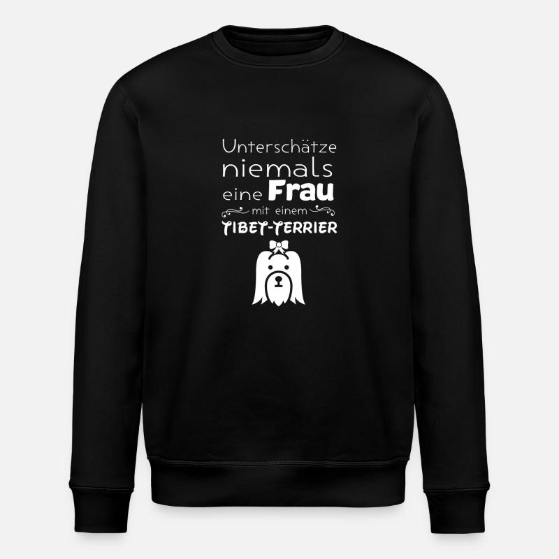 Tibet Terrier - Stanley/Stella Unisex Bio-Sweatshirt ROLLER - Schwarz
