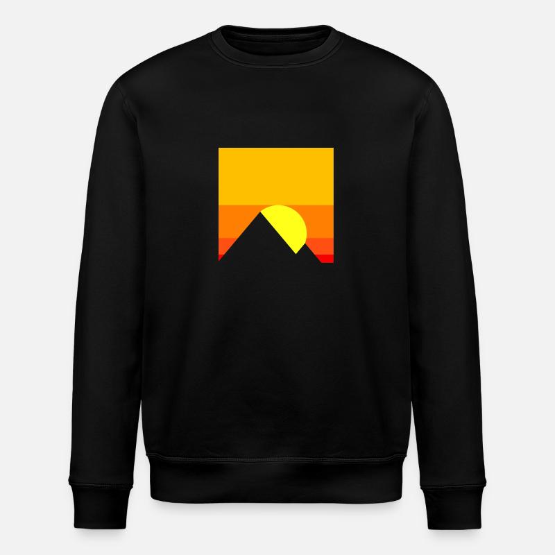 Sonnenuntergang - Stanley/Stella Unisex Bio-Sweatshirt ROLLER - Schwarz