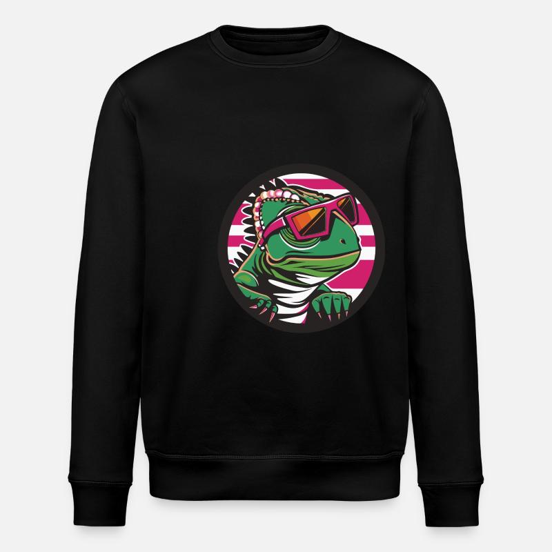 Chameleon Cool Comic - Stanley/Stella Unisex Bio-Sweatshirt ROLLER - Schwarz