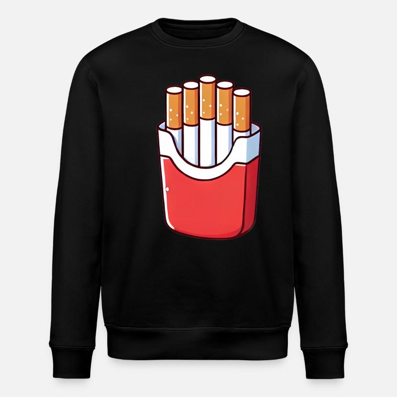 Frites de Doom Cigarette Illustration - Sweat bio ROLLER Stanley/Stella Unisexe - noir