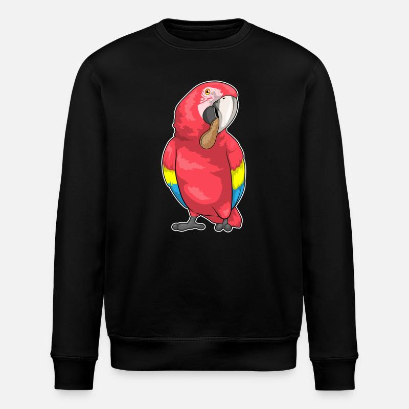Parrot Peanut - Stanley/Stella ROLLER Unisex Organic Sweatshirt - black