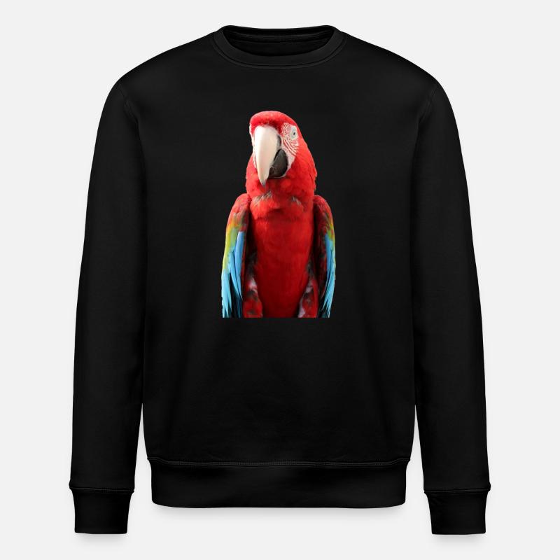 Parrots T-shirt Gift - Stanley/Stella ROLLER Unisex Organic Sweatshirt - black