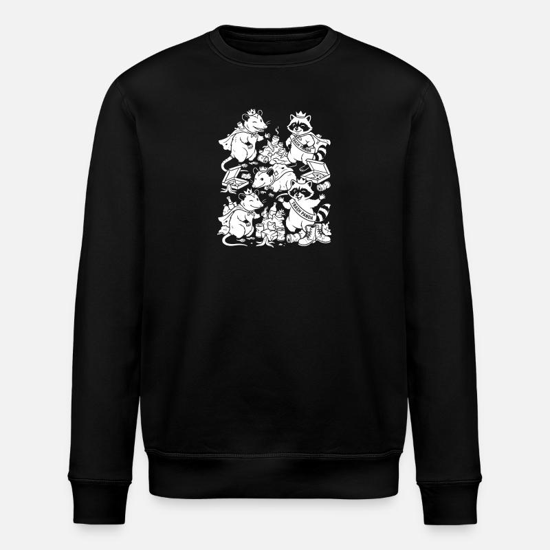 Parti des Pandas Déchets - Sweat bio ROLLER Stanley/Stella Unisexe - noir