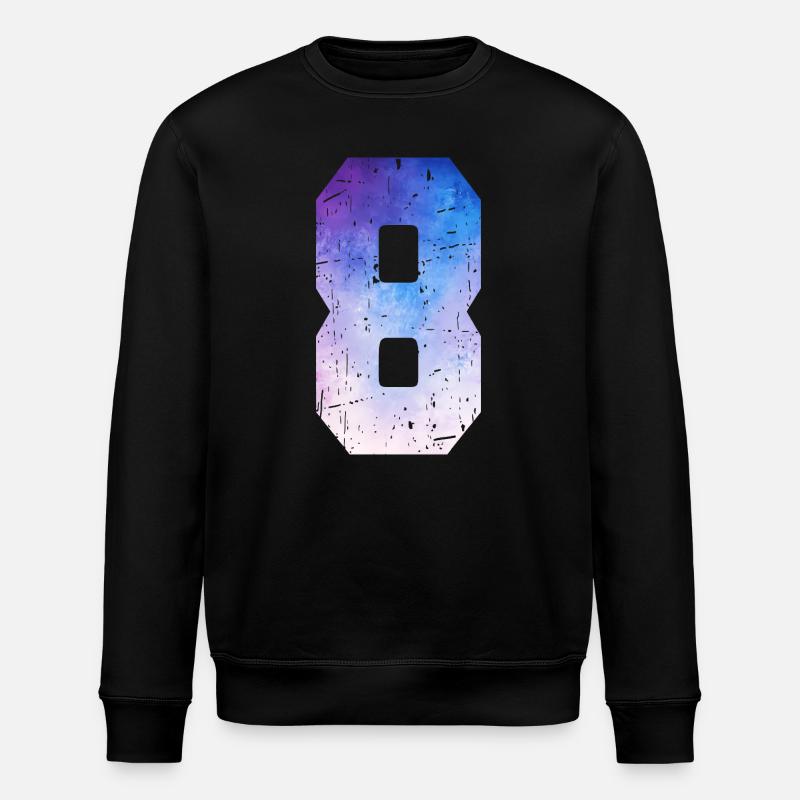 Issue 8 – 8th Anniversary Gift - Stanley/Stella ROLLER Unisex Organic Sweatshirt - black