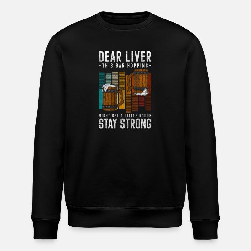 Party Wein Disko - Stanley/Stella Unisex Bio-Sweatshirt ROLLER - Schwarz