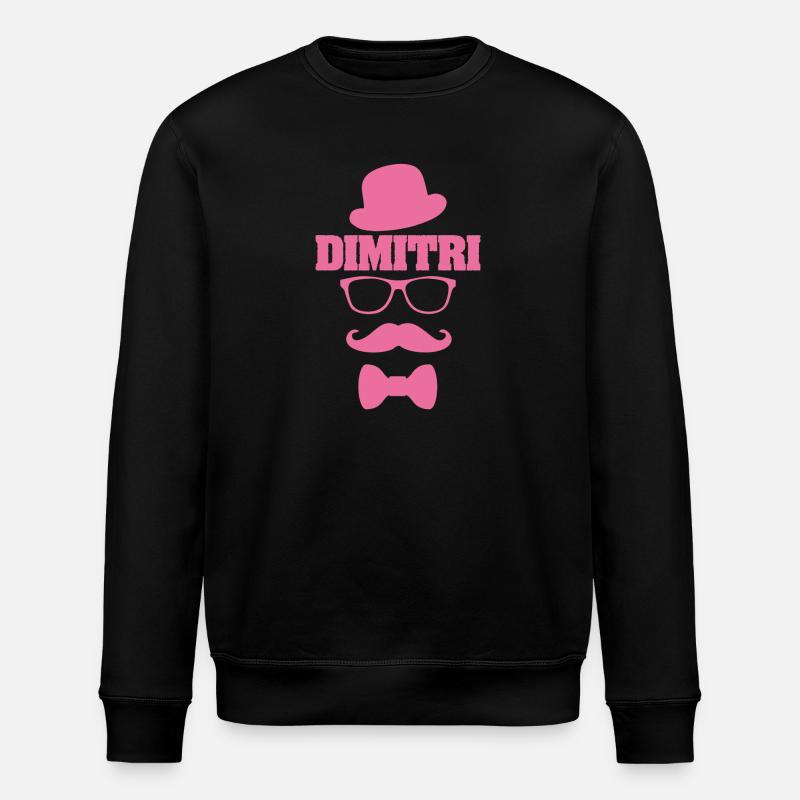 First name Dimitri - Stanley/Stella ROLLER Unisex Organic Sweatshirt - black