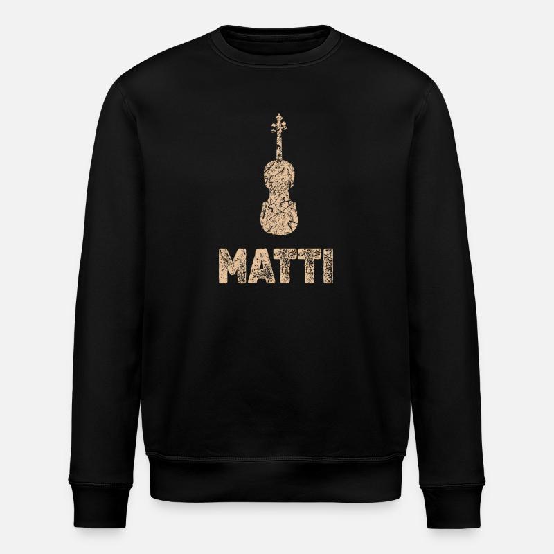 Matti als Bratsche - Stanley/Stella Unisex Bio-Sweatshirt ROLLER - Schwarz
