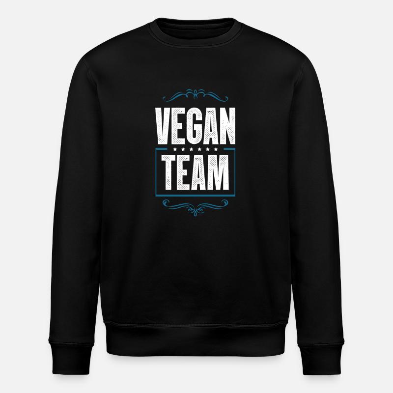 Équipe végétalienne - Sweat bio ROLLER Stanley/Stella Unisexe - noir