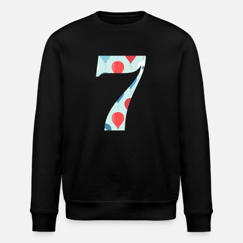 7e anniversaire ballon - Sweat bio ROLLER Stanley/Stella Unisexe - noir