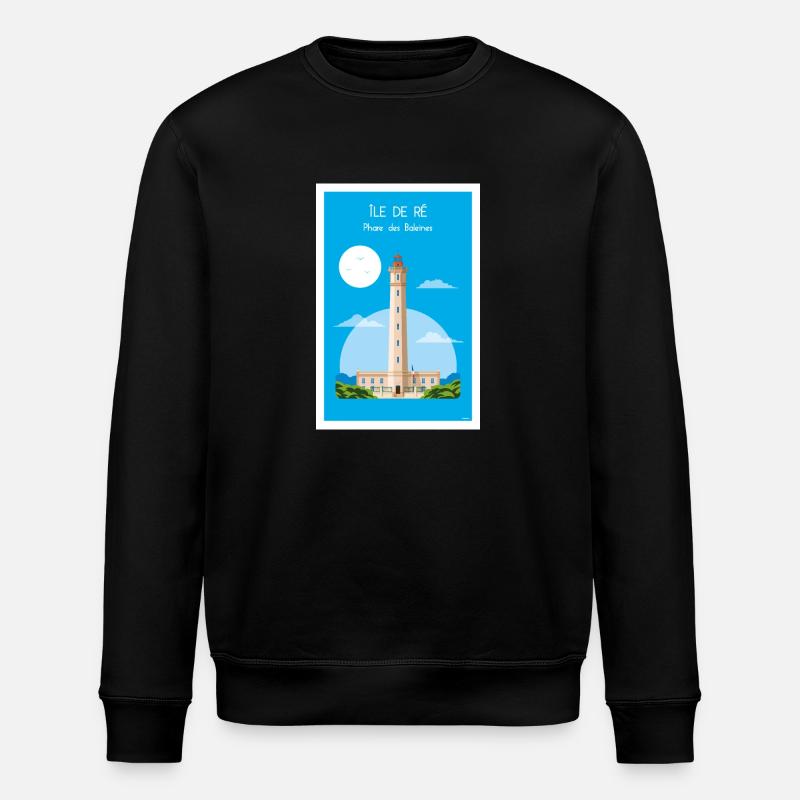 WAL-LEUCHTTURM - Stanley/Stella Unisex Bio-Sweatshirt ROLLER - Schwarz