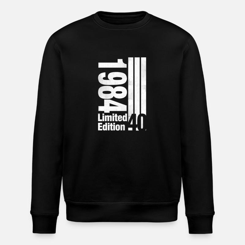 1984 - Anniversaire - 40 ans - Sweat bio ROLLER Stanley/Stella Unisexe - noir