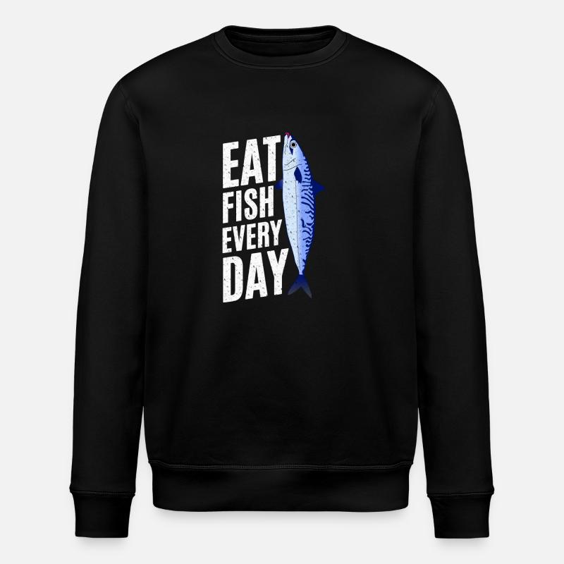 Makrele Essen - Stanley/Stella Unisex Bio-Sweatshirt ROLLER - Schwarz