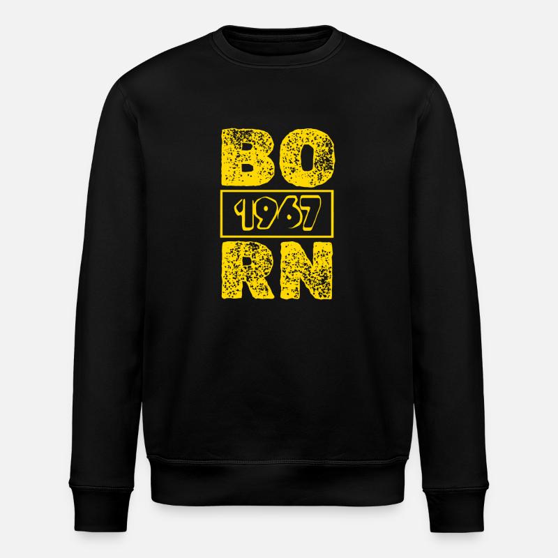 Born 1967 - Stanley/Stella Unisex Bio-Sweatshirt ROLLER - Schwarz