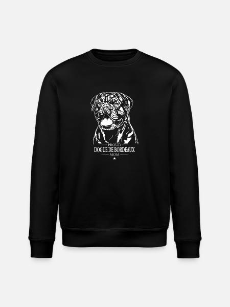 Dogue de Bordeaux Mamma Cane Cane Wilsigns - Felpa ecologica unisex ROLLER di Stanley/Stella - nero