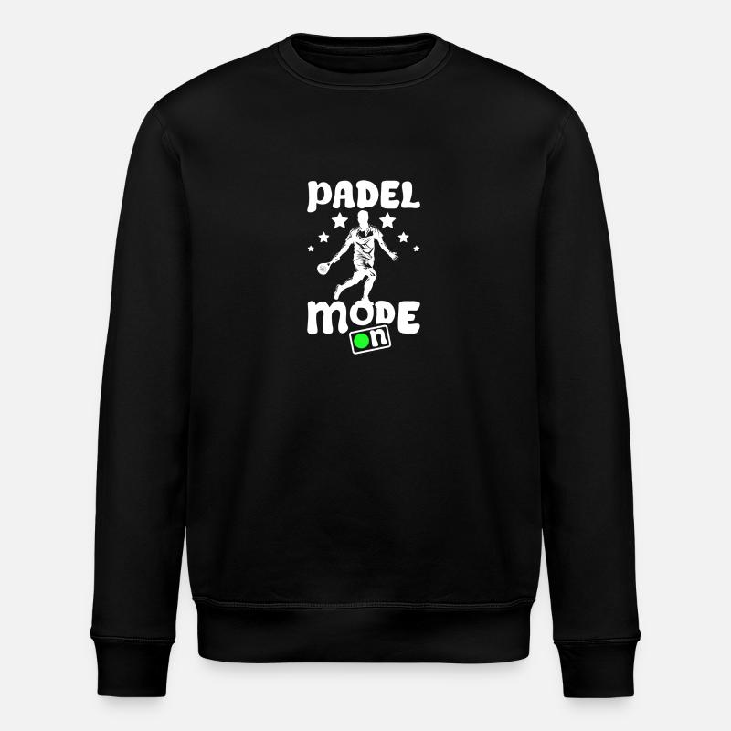 Padel mode on - Stanley/Stella ROLLER Unisex Organic Sweatshirt - black
