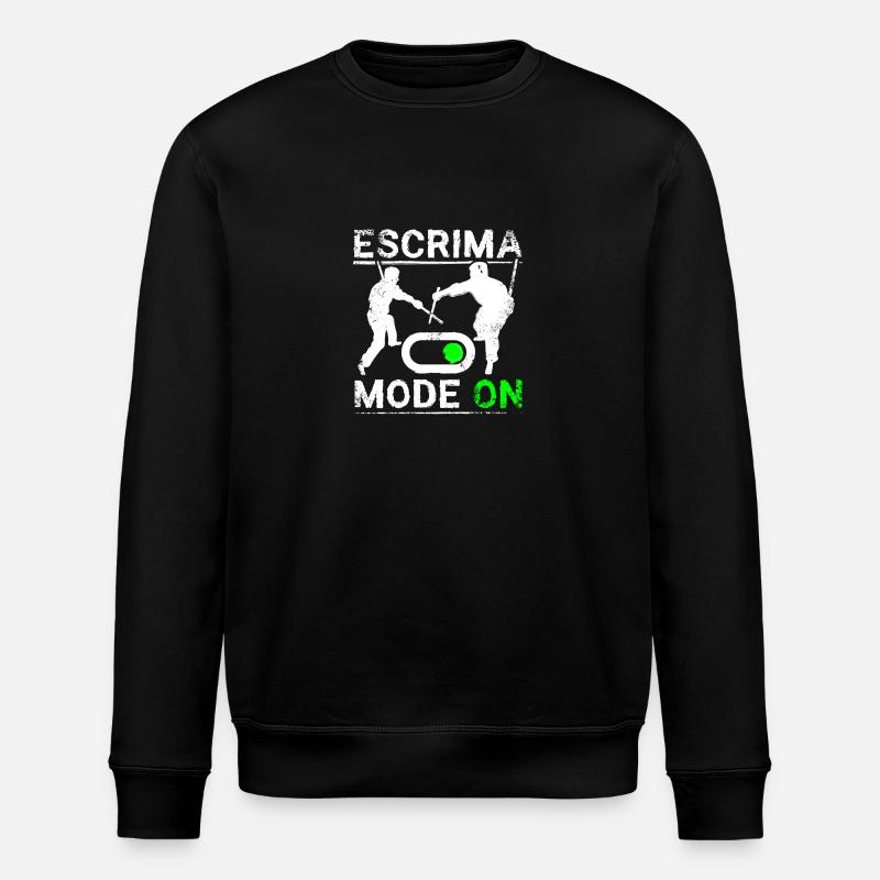 Escrima mode on - Stanley/Stella ROLLER Unisex Organic Sweatshirt - black