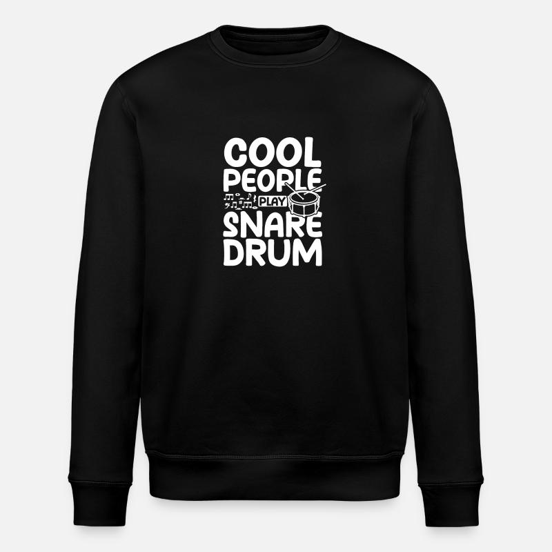 Cool people play snare drum - Stanley/Stella Unisex Bio-Sweatshirt ROLLER - Schwarz