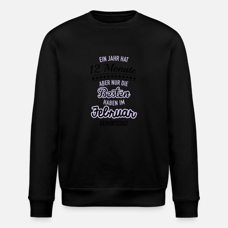 Nur die Besten Februar - Stanley/Stella Unisex Bio-Sweatshirt ROLLER - Schwarz