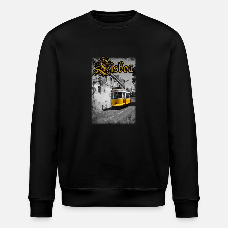 Lisboa Tram - Sweat bio ROLLER Stanley/Stella Unisexe - noir