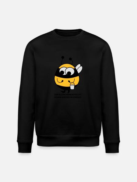 Biene mit Eimer - Stanley/Stella Unisex Bio-Sweatshirt ROLLER - Schwarz