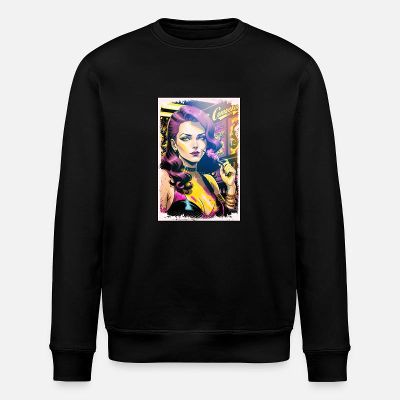 Fumer des femmes chaudes - Sweat bio ROLLER Stanley/Stella Unisexe - noir