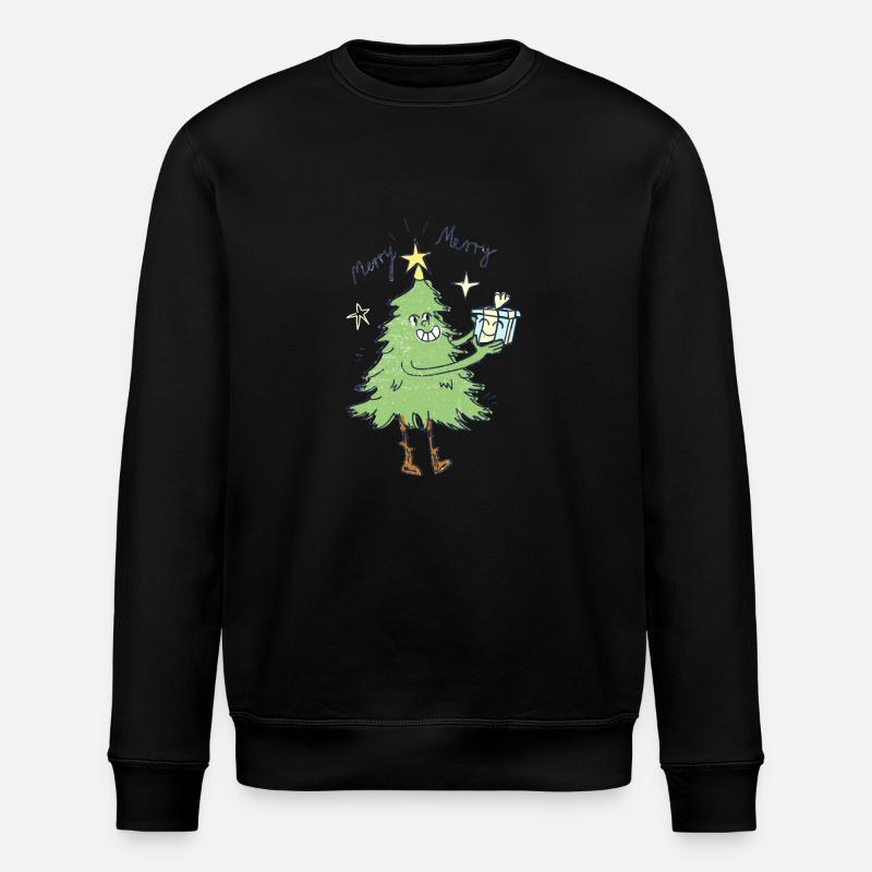 Arbre de Noël - Sweat bio ROLLER Stanley/Stella Unisexe - noir