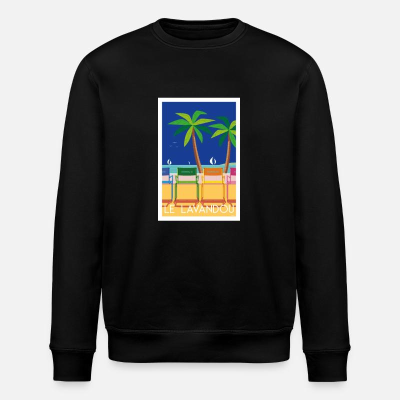 LE LAVANDOU CHAISES - Sweat bio ROLLER Stanley/Stella Unisexe - noir