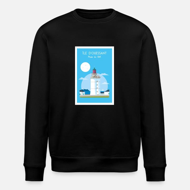 STEIFER LEUCHTTURM - Stanley/Stella Unisex Bio-Sweatshirt ROLLER - Schwarz