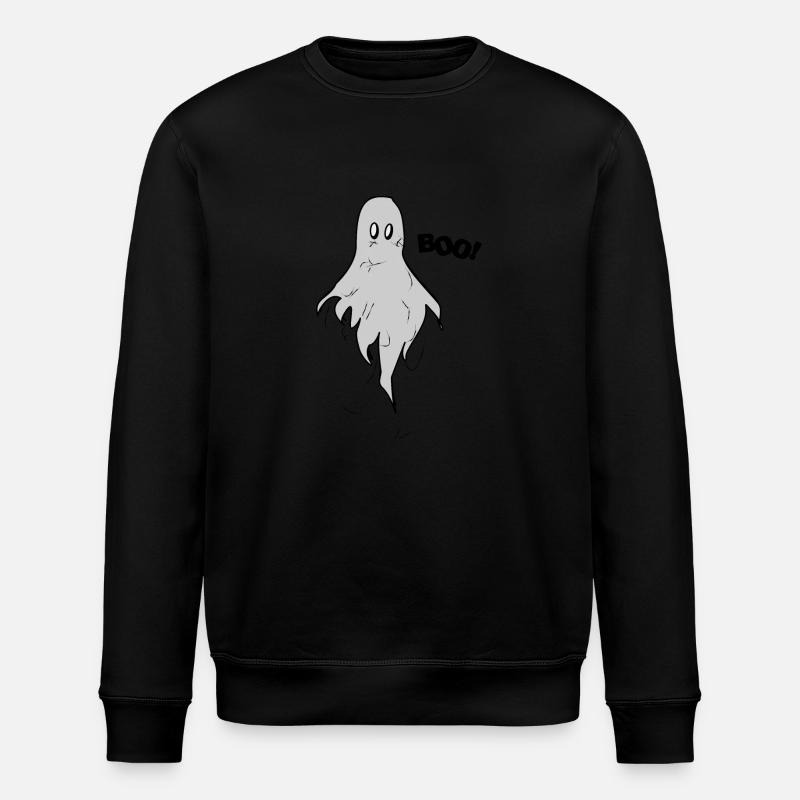 BOO! COOl_GHOST - Stanley/Stella Unisex Bio-Sweatshirt ROLLER - Schwarz