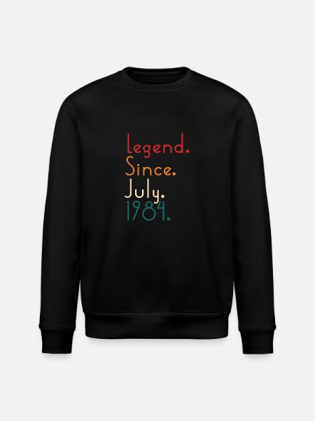 Legend Since July 1984 - Stanley/Stella ROLLER Unisex Organic Sweatshirt - black