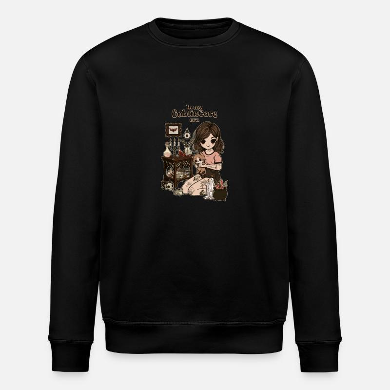 GoblinCore-Ära - Stanley/Stella Unisex Bio-Sweatshirt ROLLER - Schwarz