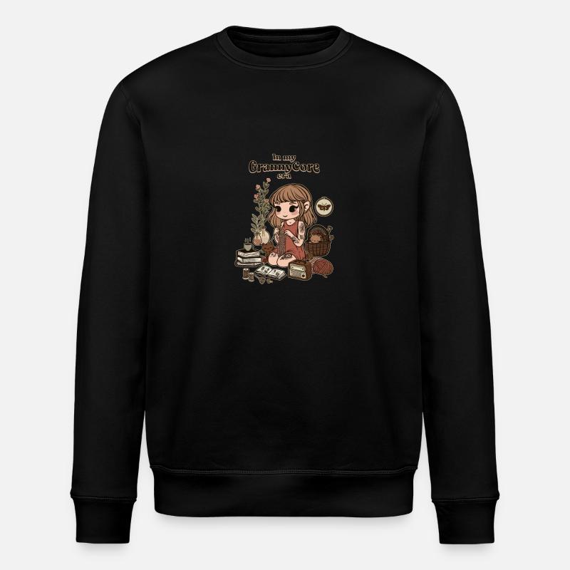 GrannyCore-Ära - Stanley/Stella Unisex Bio-Sweatshirt ROLLER - Schwarz