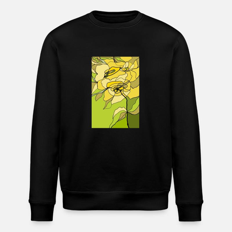 Fleur - Sweat bio ROLLER Stanley/Stella Unisexe - noir