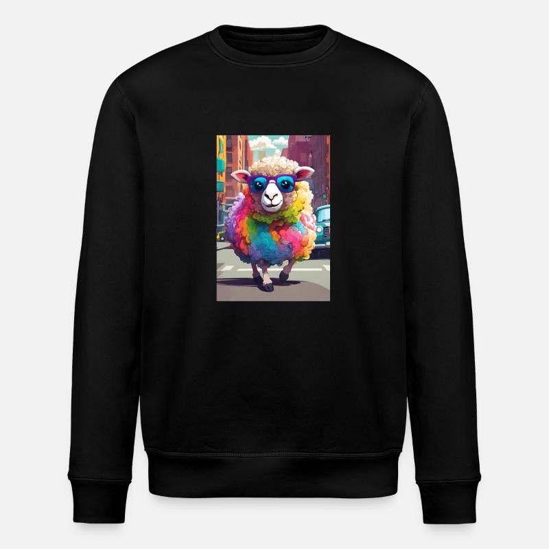 Schaf in der Stadt - Stanley/Stella Unisex Bio-Sweatshirt ROLLER - Schwarz