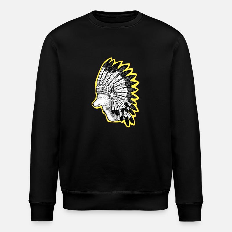 Wolf - Stanley/Stella Unisex Bio-Sweatshirt ROLLER - Schwarz