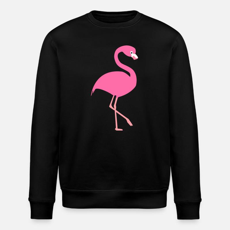 flamingo - Stanley/Stella ROLLER Unisex Organic Sweatshirt - black