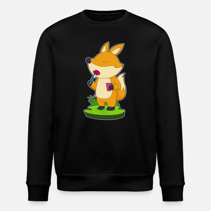 Fuchs Zahnbürste - Stanley/Stella Unisex Bio-Sweatshirt ROLLER - Schwarz