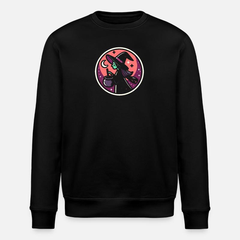 Hexe Comic - Stanley/Stella Unisex Bio-Sweatshirt ROLLER - Schwarz