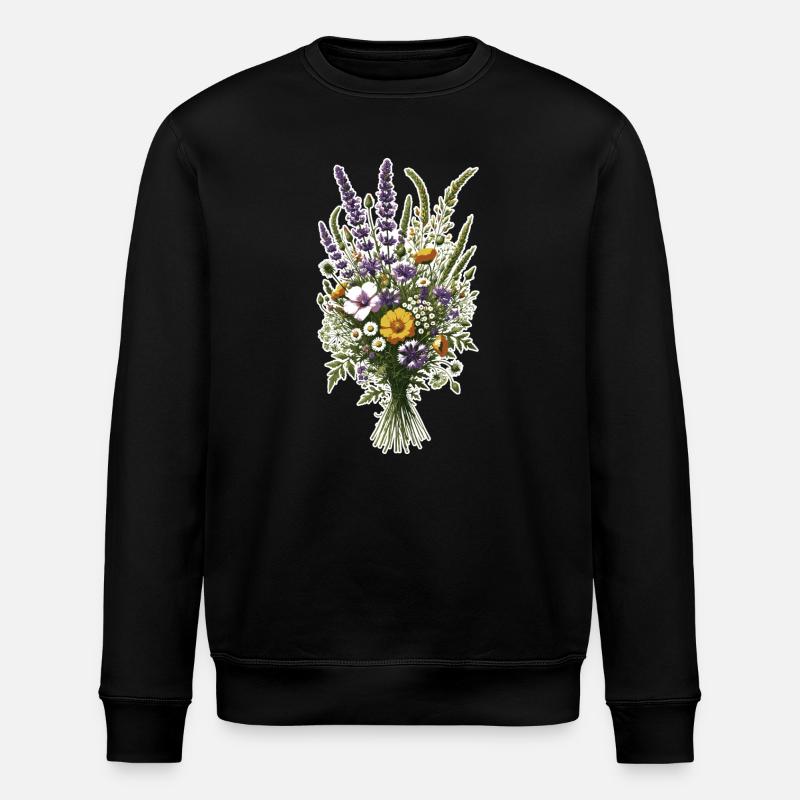 Wildflowers - Sweat bio ROLLER Stanley/Stella Unisexe - noir