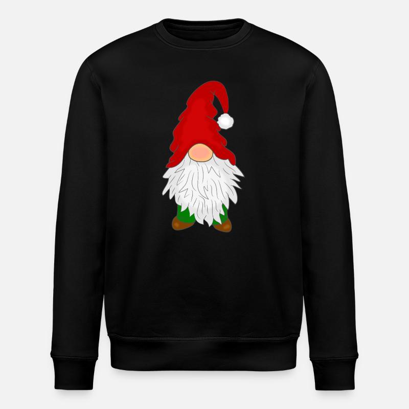 Gnome with a beard - Stanley/Stella ROLLER Unisex Organic Sweatshirt - black