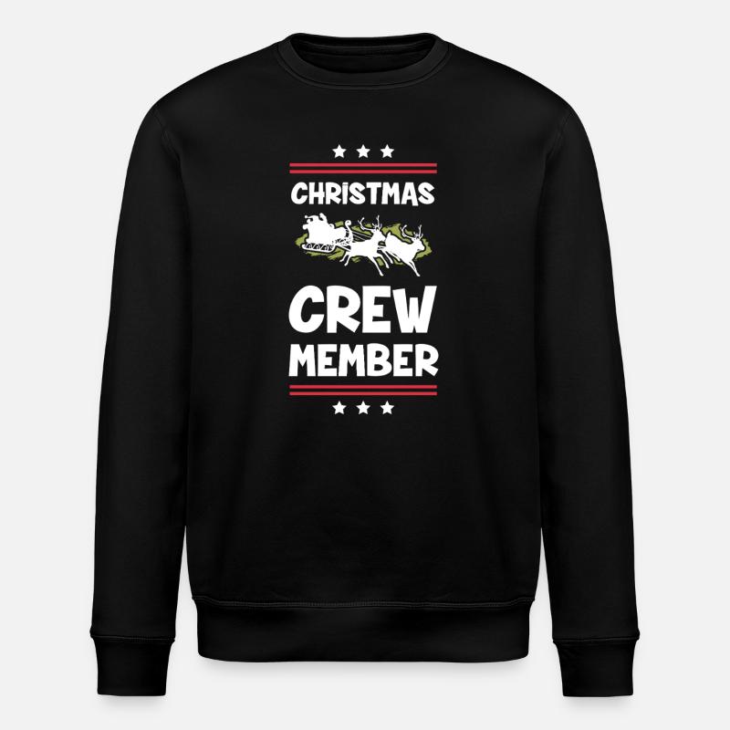 Weihnachten Crew Christmas - Stanley/Stella Unisex Bio-Sweatshirt ROLLER - Schwarz