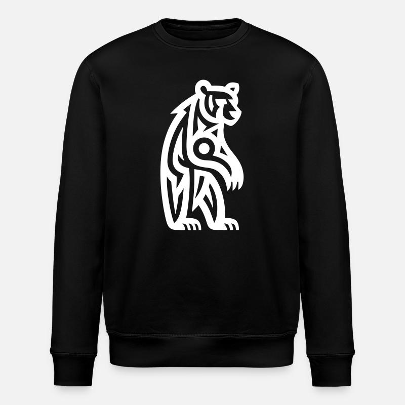 Just a White Bear #3 / JustN-imal - Sweat bio ROLLER Stanley/Stella Unisexe - noir