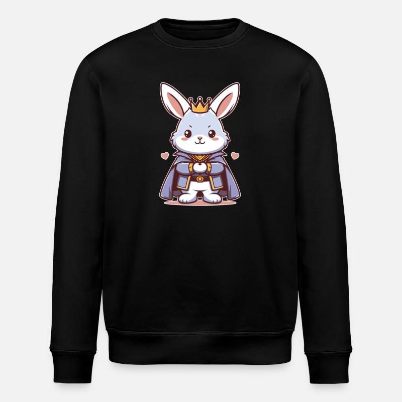 Hase König Herzog - Stanley/Stella Unisex Bio-Sweatshirt ROLLER - Schwarz