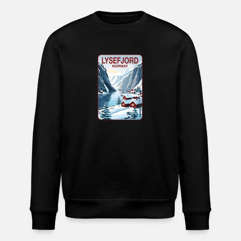 LyseFjord - Stanley/Stella Unisex Bio-Sweatshirt ROLLER - Schwarz
