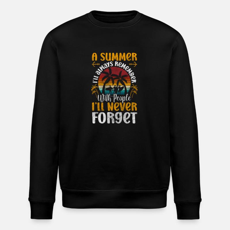 Brise de vacances - Sweat bio ROLLER Stanley/Stella Unisexe - noir