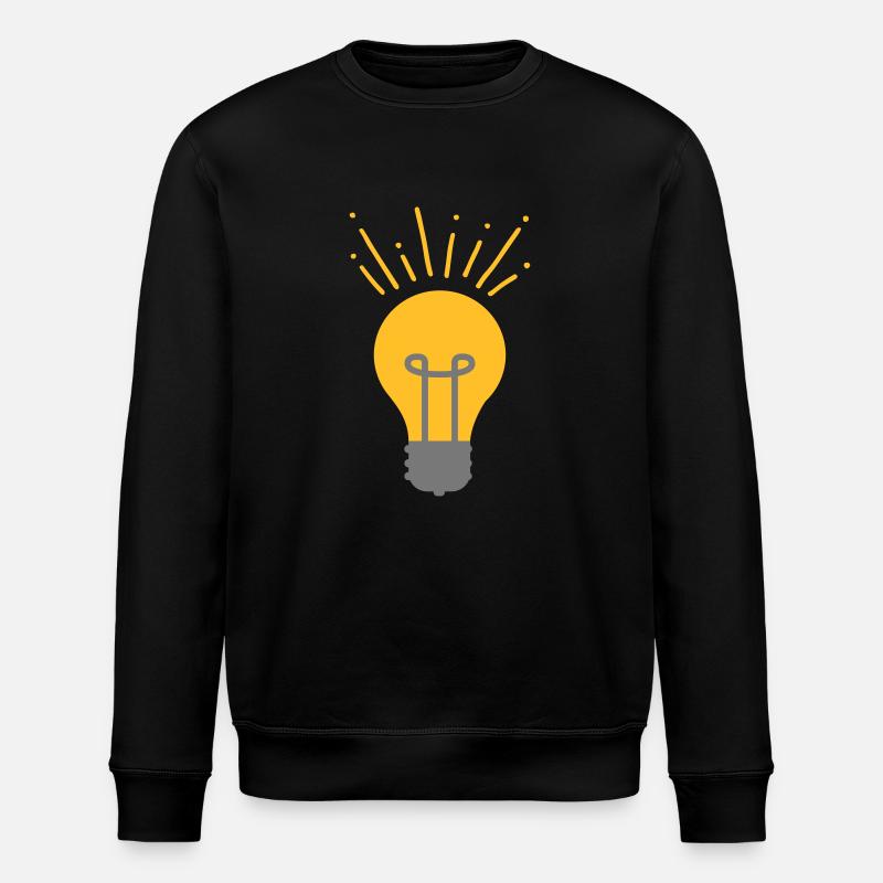 Glühbirne - Stanley/Stella Unisex Bio-Sweatshirt ROLLER - Schwarz
