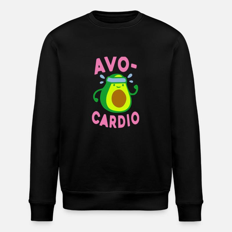 AVOCARDIO - Stanley/Stella ROLLER Unisex Organic Sweatshirt - black