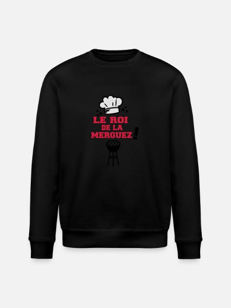roi de la merguez - Sweat bio ROLLER Stanley/Stella Unisexe - noir