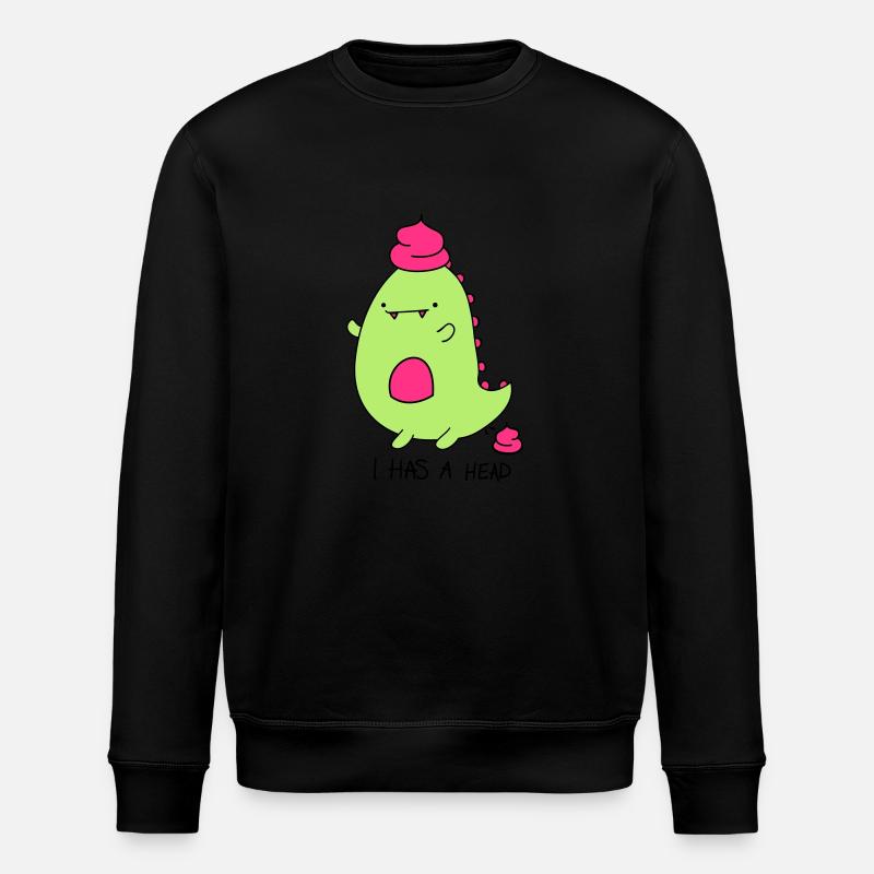 Dinosaur - Stanley/Stella ROLLER Unisex Organic Sweatshirt - black