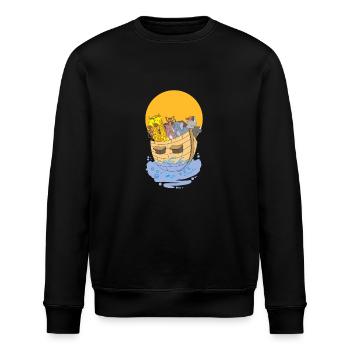T-shirt Animaux Afrique - Sweat bio ROLLER Stanley/Stella Unisexe - noir - Devant - Nik (191cm)